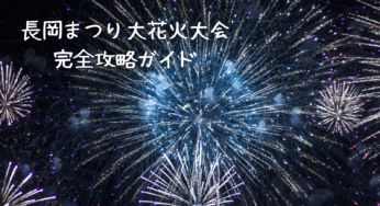 【2025年版】長岡まつり大花火大会完全ガイド！日程・チケット・穴場情報からアクセス徹底解説