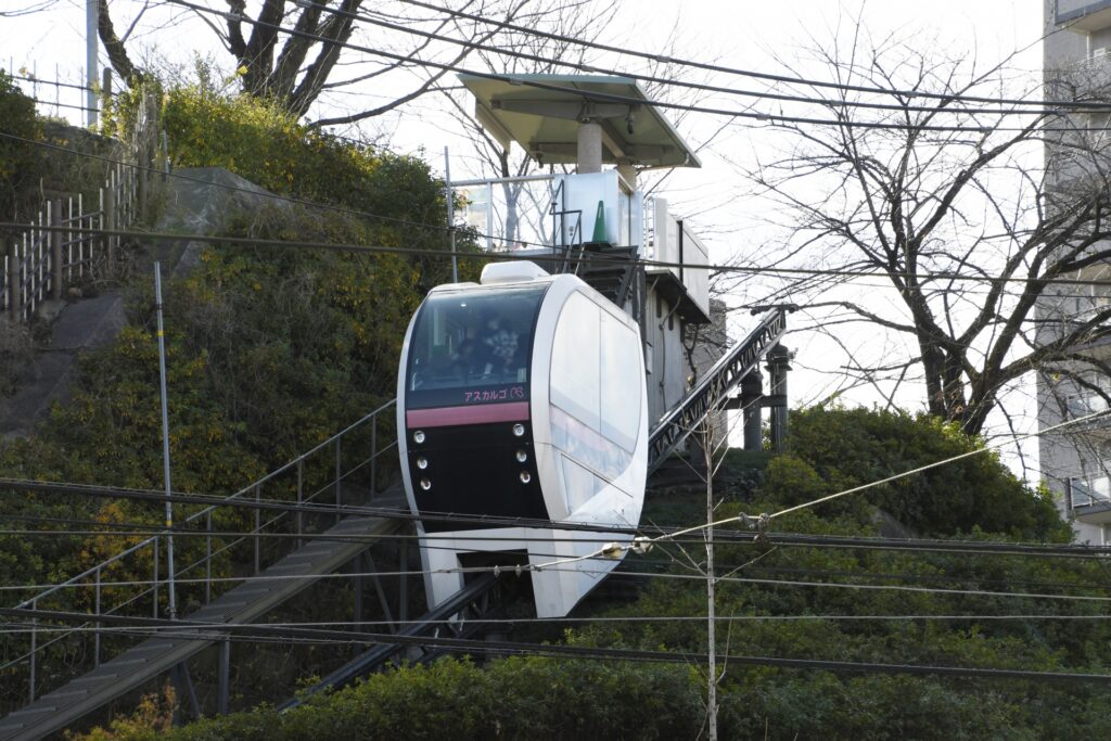 飛鳥山公園のモノレール